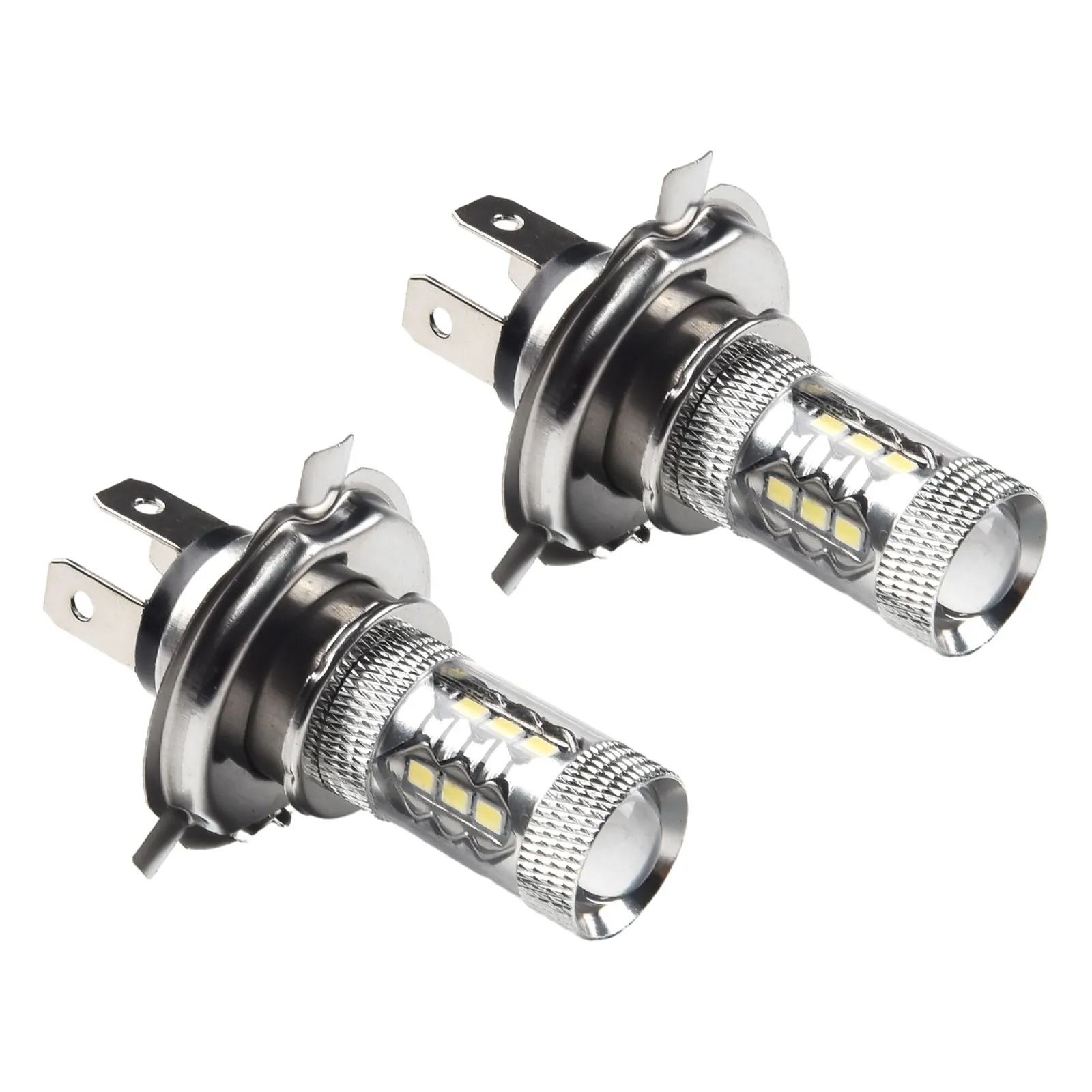 

Brand New H4 Fog Lights LED Bulb Beam Lamp Motorcycle Set 12V 2Pcs 80W 9003 Aluminum HB2 Headlight Hi/Lo 6000K