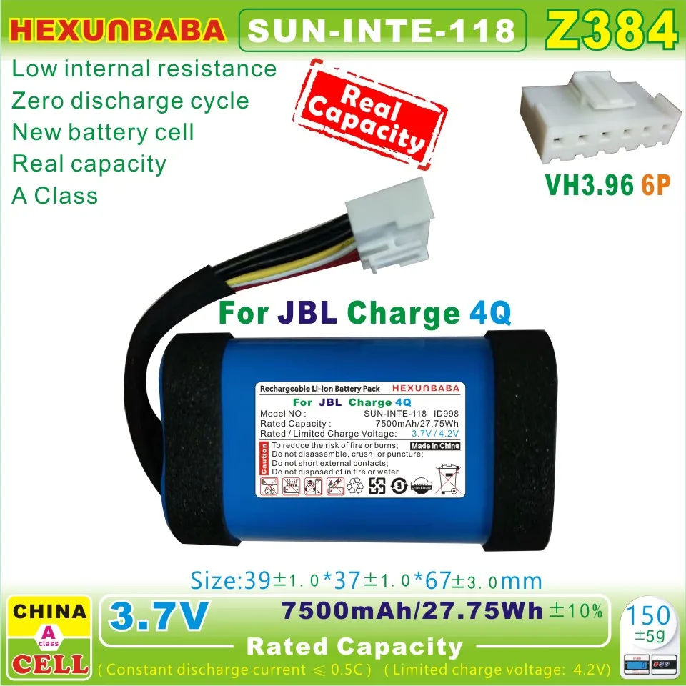 CAESEA 3.7V 10200mAh Li-ion Ersatzbatterie für JBL, kompatibel mit CAESEA 3.7V 10200mAh Li-ion Ersatzbatterie für JBL, kompatibel mit