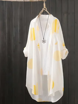 Black and White Large Size Shirt for Women's Spring and Summer Travel Thin Top Sunscreen Breathable Clothes POLO Collar