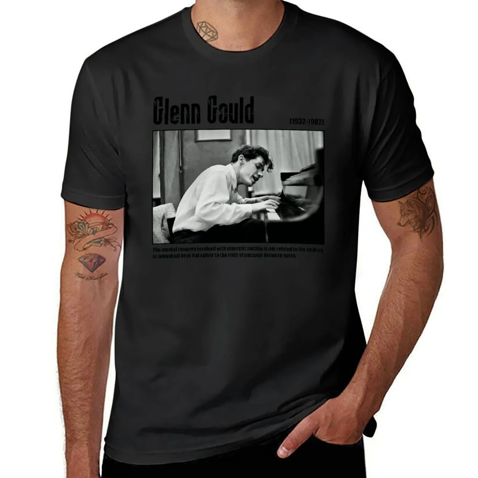 Glenn Gould T-Shirt quick-drying Short sleeve tee oversizeds mens graphic t-shirts