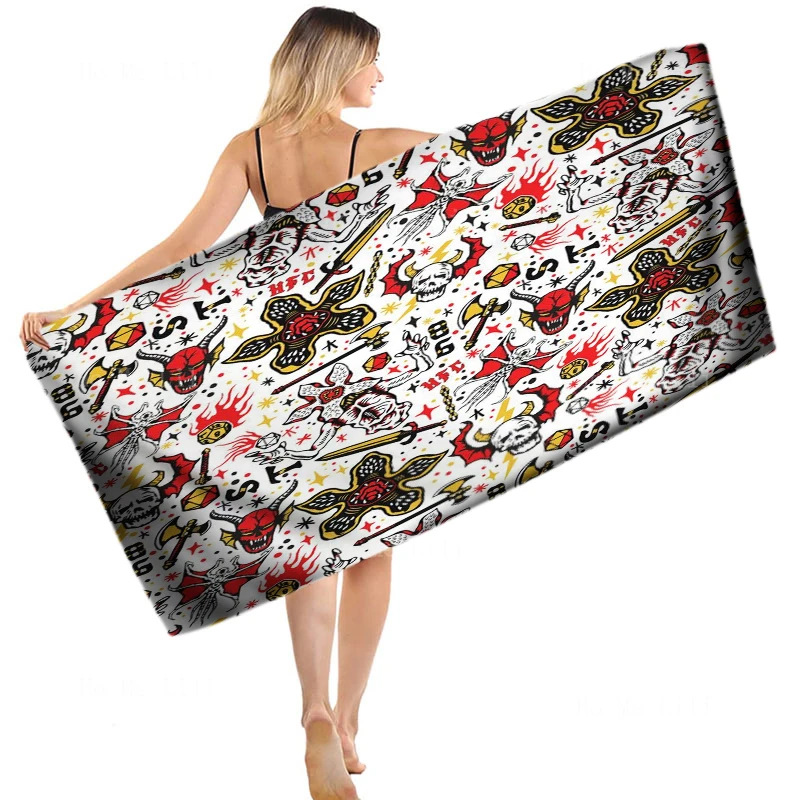 

Halloween Cute Ghost Skeleton An American Tv Series Hellfire Club Quick Drying Towel It Can Be Used In Places Like Yoga Fitness