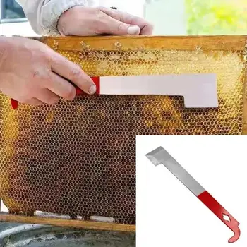 27cm Stainless Steel Beehive Tool Holder Hook Red Honey Cutter Beehive Scraper Beekeeping Tool Easy to Use and Saves Time