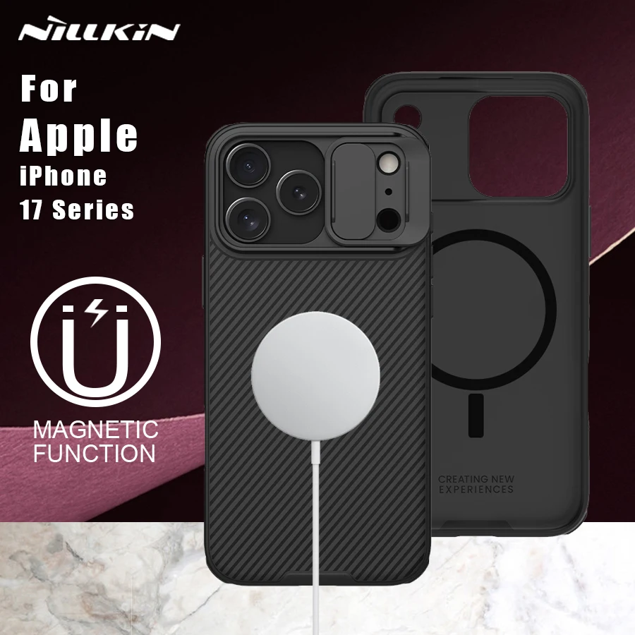 Nillkin Magnetic CamShield Pro Camera Slide Case with Magsafe - Durable Hard PC Back Cover