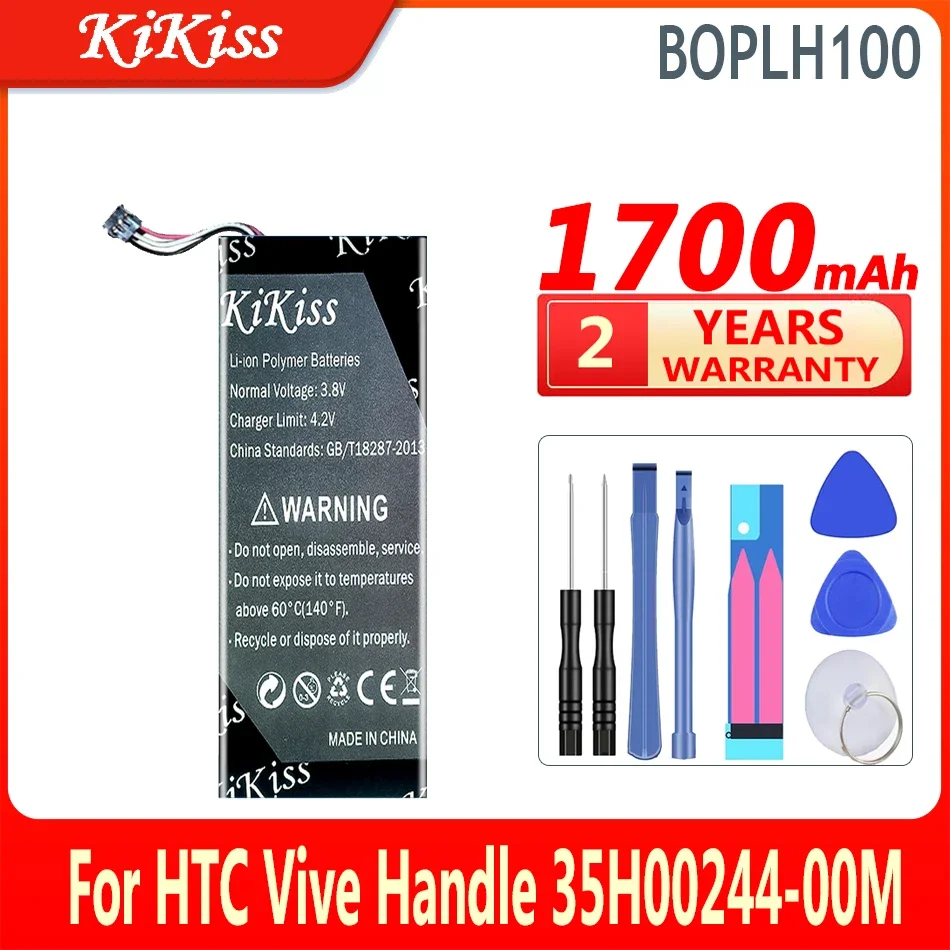 

1700mAh KiKissl Battery BOPLH100 For HTC Vive Handle Controller VR SS 35H00244-00M Bateria High Capacity