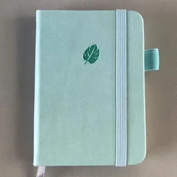 Compact Travel Diary Portable Pocket Notebook, Ideal for School Supplies & Journaling (Light green)