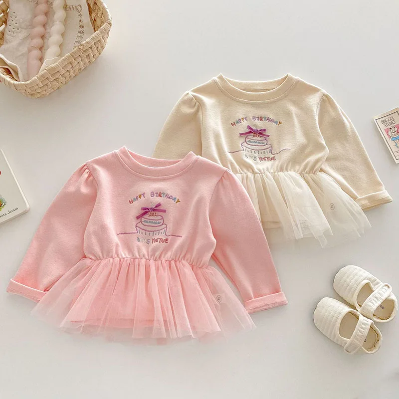 Girls Long Sleeved Lace Blouse for Spring