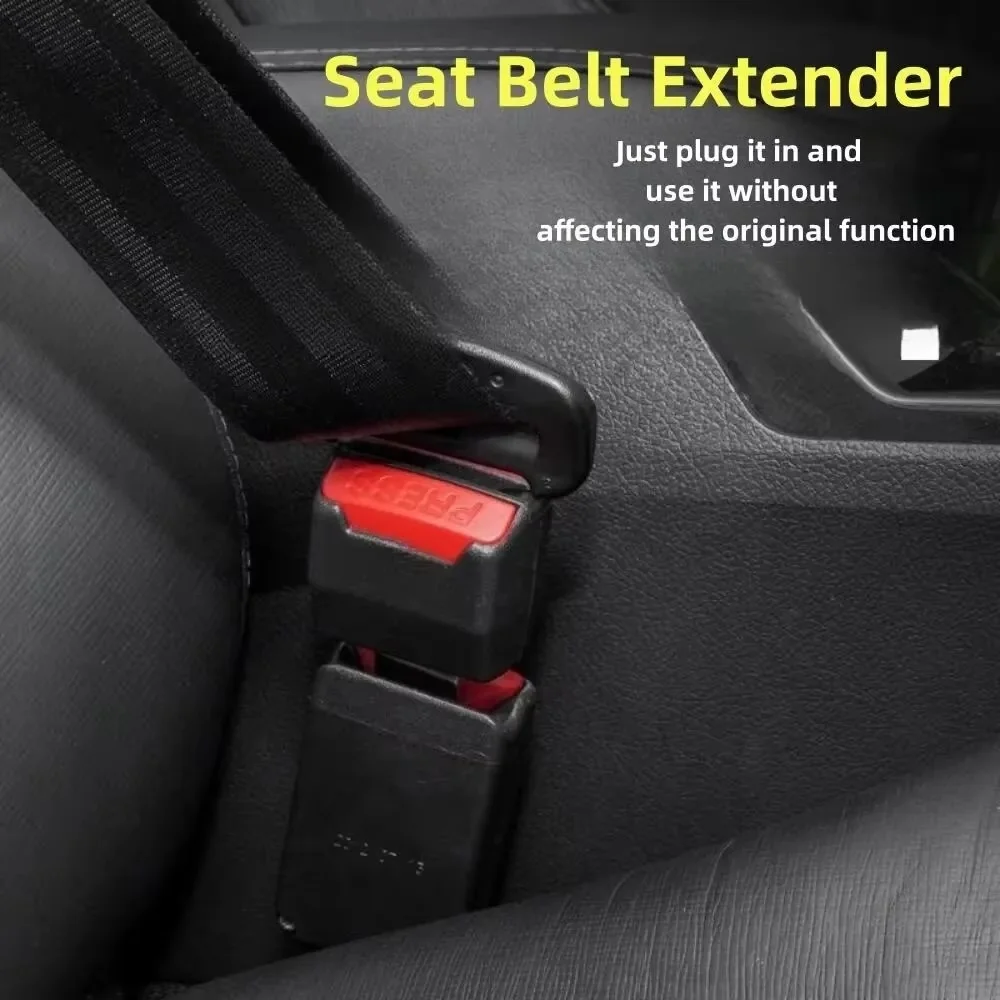 Car Seat Belt Clip Extension 1pcs Car Seat Belt Clip Safety Buckle Extension Socket Extender Padding Plug for Toyota Ford BMW