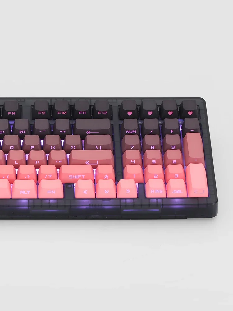 윈도우 맥 컴퓨터용 무선 키보드, RGB 97key 측면 인쇄 키보드, 사용자 정의 3 모드 긴 내구성 키보드, Zh980