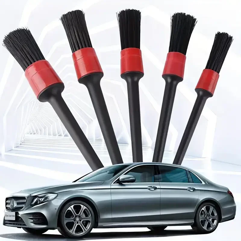 5/10pcs Detailing Brush Set Car Brushes Car Detailing Brush for Auto Cleaning Dashboard Air Outlet Wheel Wash Maintenance Tool
