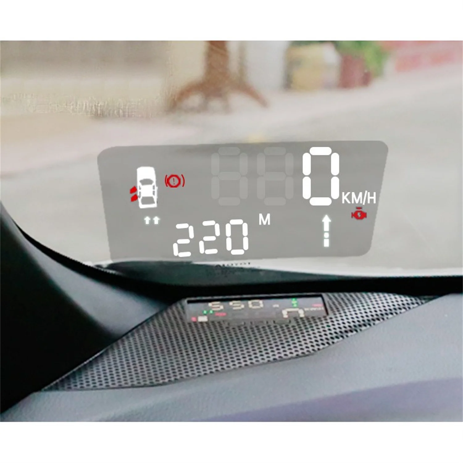 

for Toyota C-HR CHR 2018 2019 2020 2021 2022 Car Interior Head Up Display HUD Electronic Digital Device Black Plastic 1PC