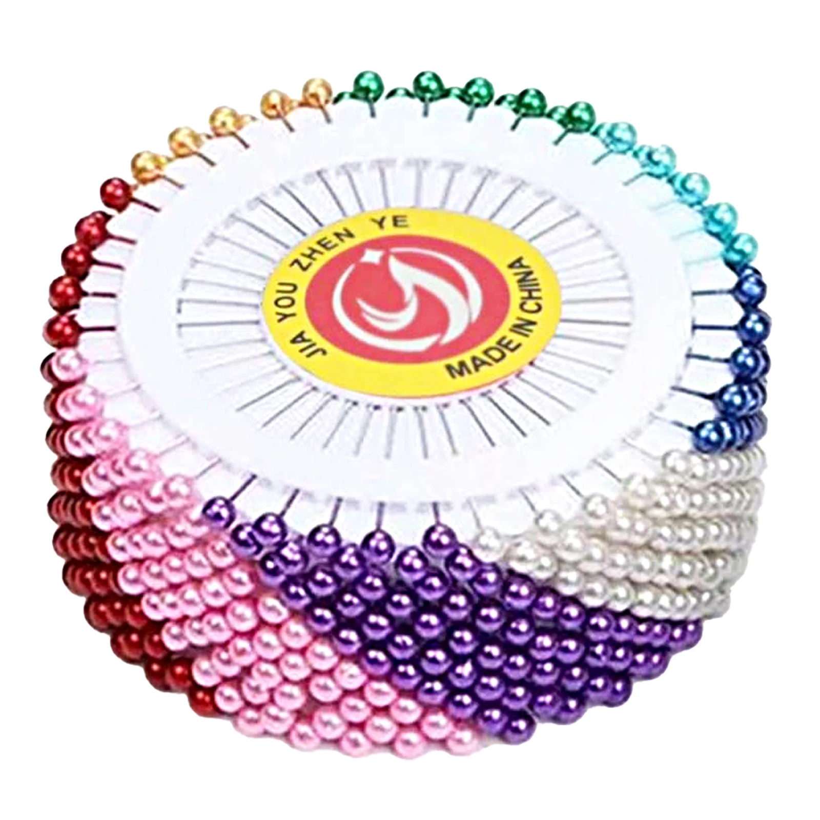 480Pcs Sewing Pins Straight Pins Head Pins White Colorful Round Pearl Head Dressmaking Quilting Pins Sewing Accessories Crafts