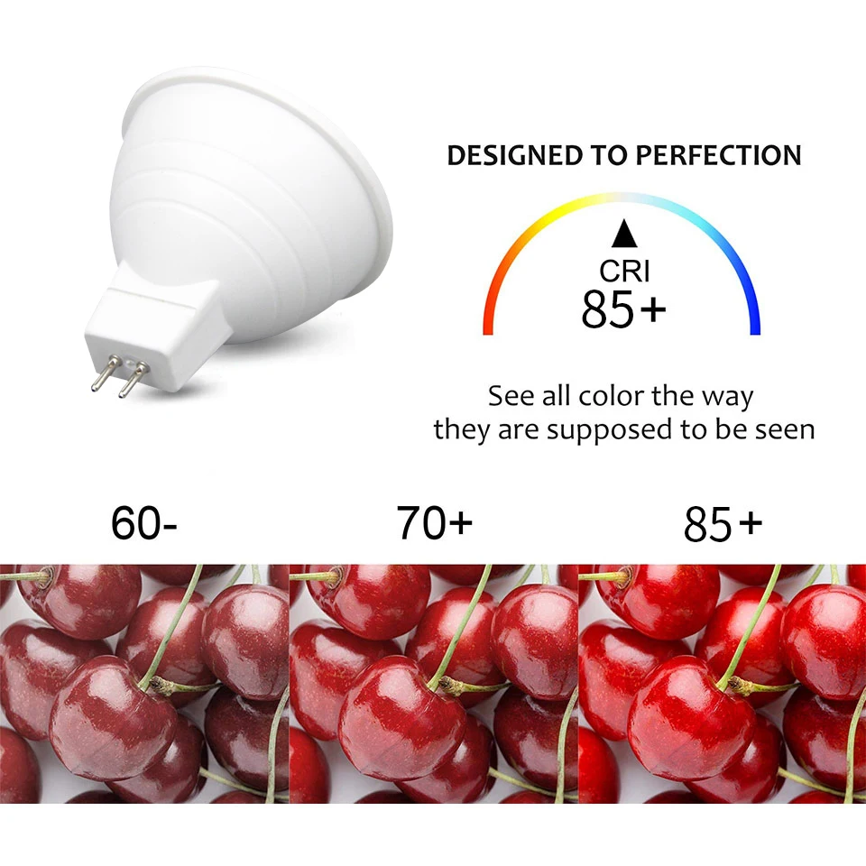 8PCS DC12V MR16 Low Pressure 3W 6W 9W 12W LED Spotlight 120 Degrees Study Kitchen For Home