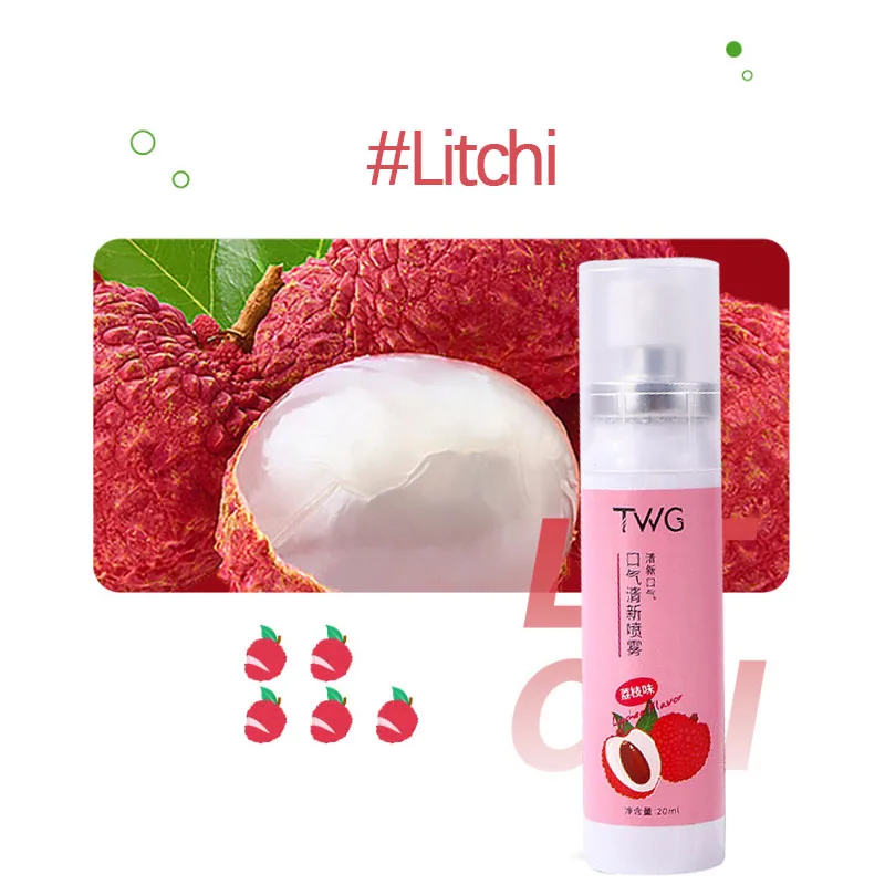 ספריי פה עם טעם פירות, ספריי נשימה נייד, ניקוי עמוק, רענן ומחזיק לאורך זמן, מתאים לאחר ארוחת הערב