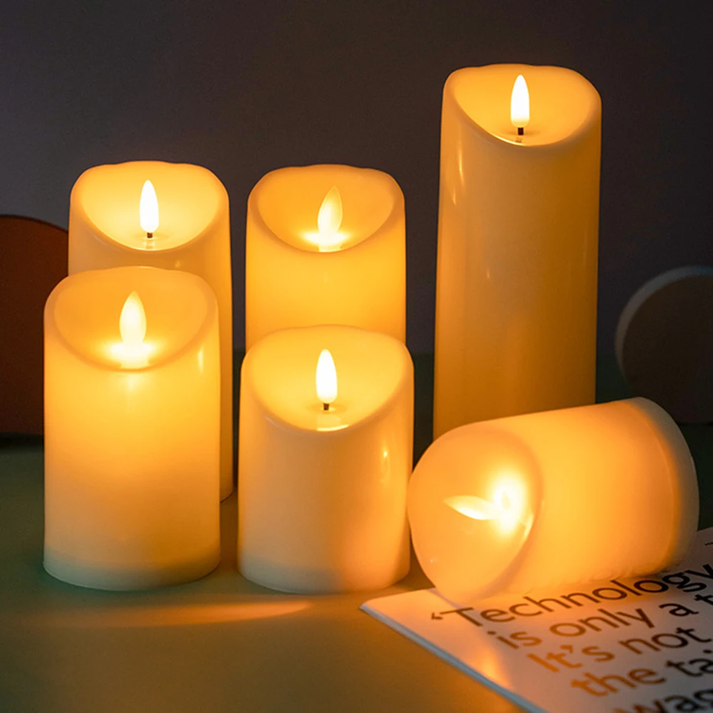 Flameless Flickering LED Candle Light Battery Power Electronic Candles