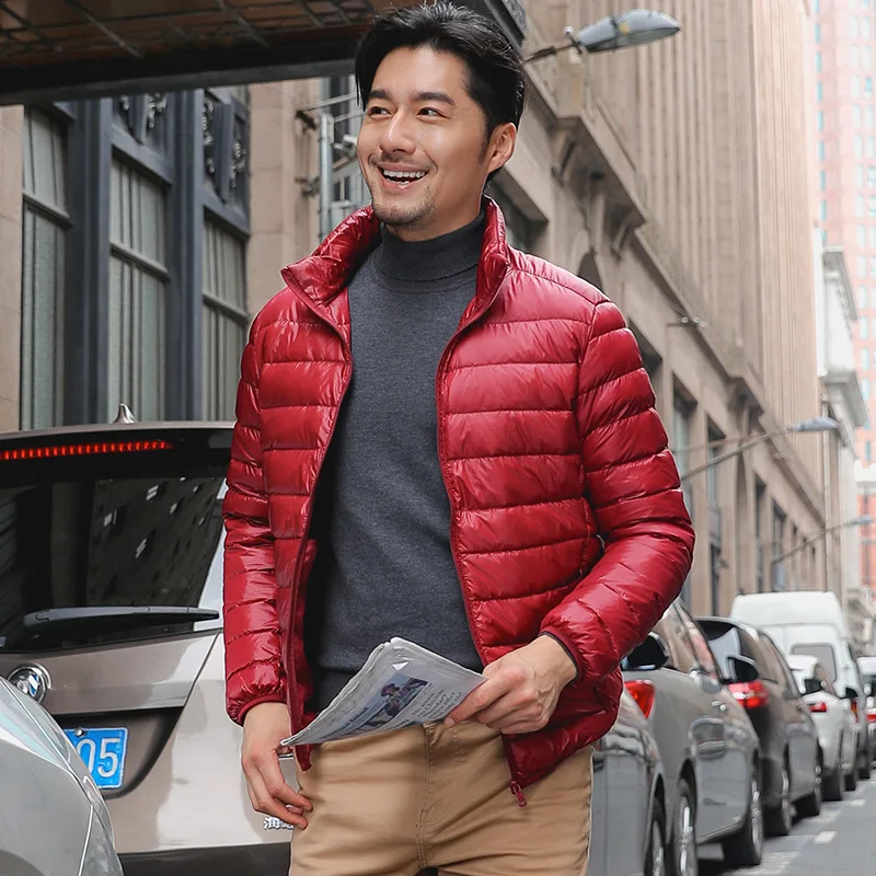 Men Puffer Jackets Autumn Winter Plus Size 10xl 11xl Warm Ultra Lightweight Packable Water-Resistant