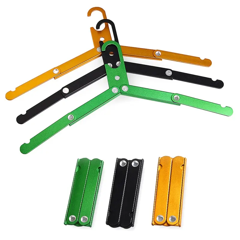 Aluminum Alloy Folding Clothes Hanger Outdoor Camping Coat Drying Rack