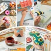 Fantastory 28 Classic Colors Acrylic Paint Set, Professional Craft Paint With 12 Brushes, Suitable for Wood/ Stons/ Model/ Rock 6