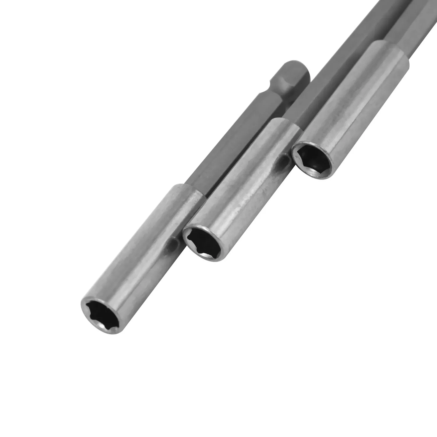 

3Pcs/Set 1/4 Inch Hex Shank Quick Release Magnetic Screwdriver Extension Bits Holder Bars Set 75mm 100mm 150mm