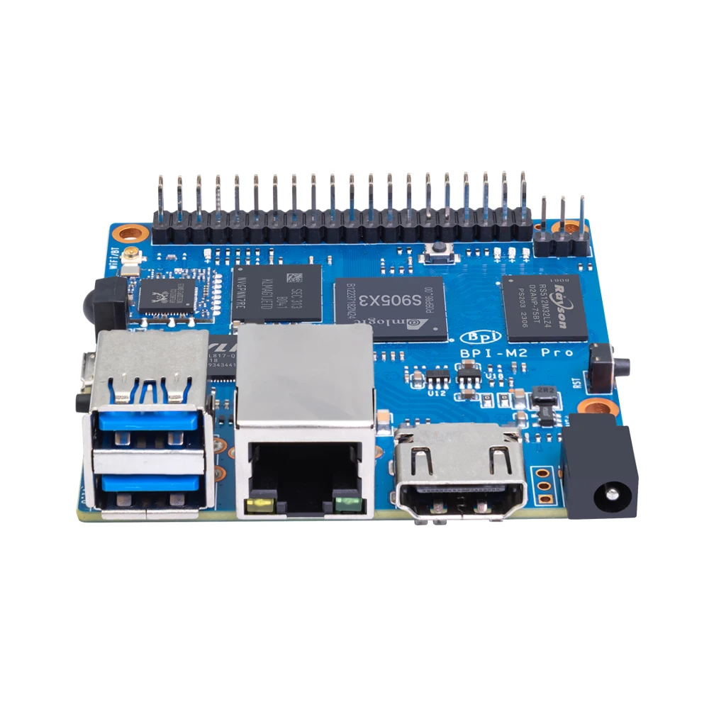 Banana pi Bpi-m2 Pro com Caixa de Metal Poder Amlogic S905x3 Quad Core 2g Lpddr4 16g Emmc Hdmi 2.1 Wifi bt 4.2 Onboard Single Board - Imagem 3