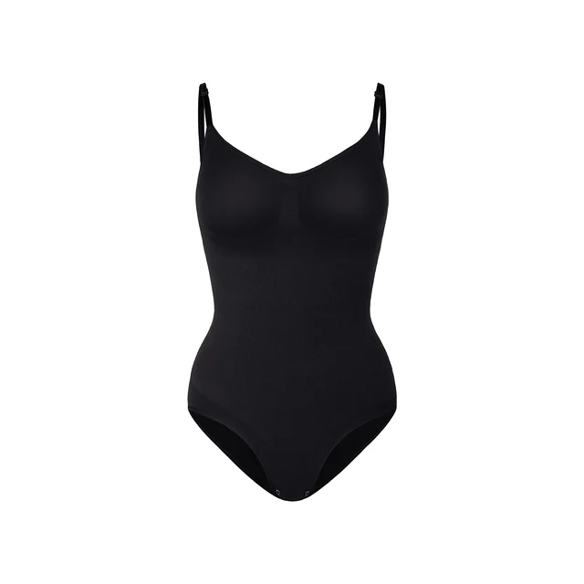Women 3Piece Bodysuits Seamless Shapewear Square Neck Tummy Control Waist  Thong Body Shaper Ribbed Tank Tops Slimming Body Suits - AliExpress