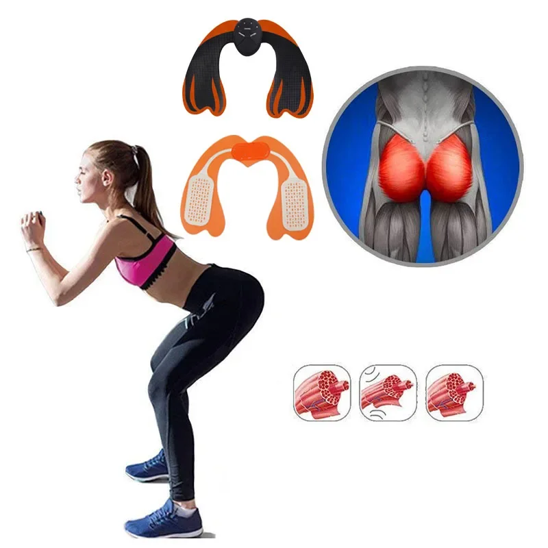 Vibration Fitness Massager EMS Hip Trainer Gluteos Buttocks Billen Butt Lifting Muscle Stimulator Unisex Home Gym Equipments