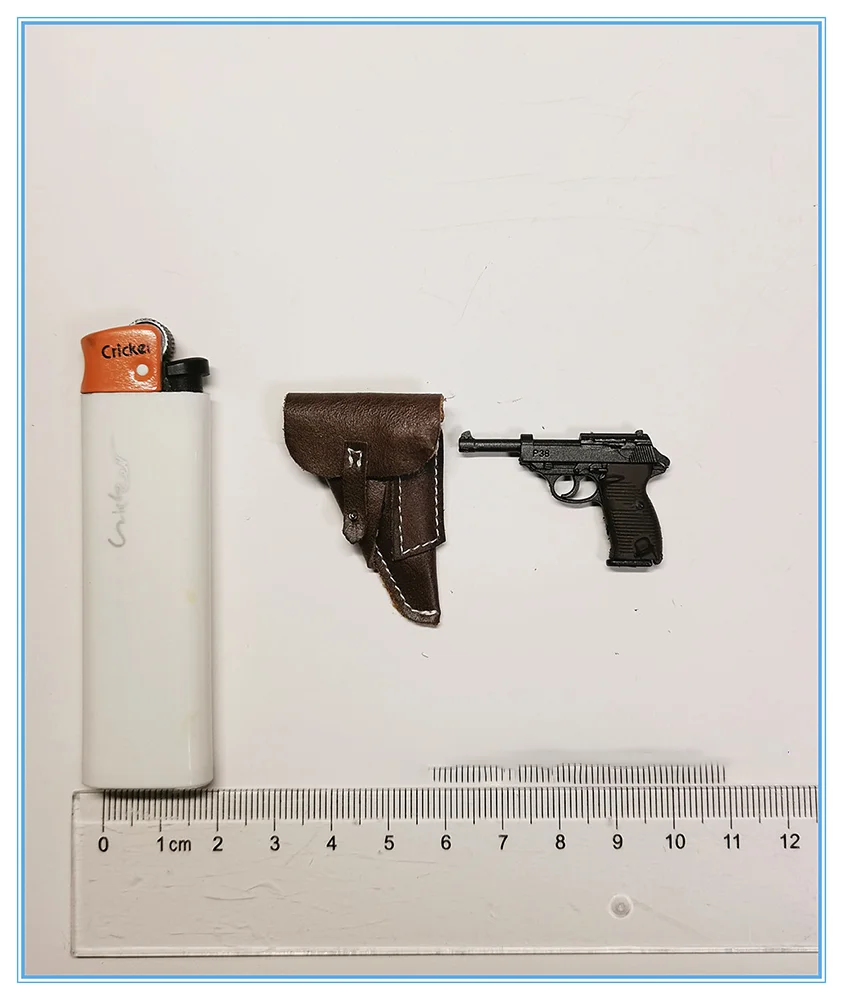 1/6 Scale WWII Walter P38 P-38 Pistol Gun Model Weapon Toy