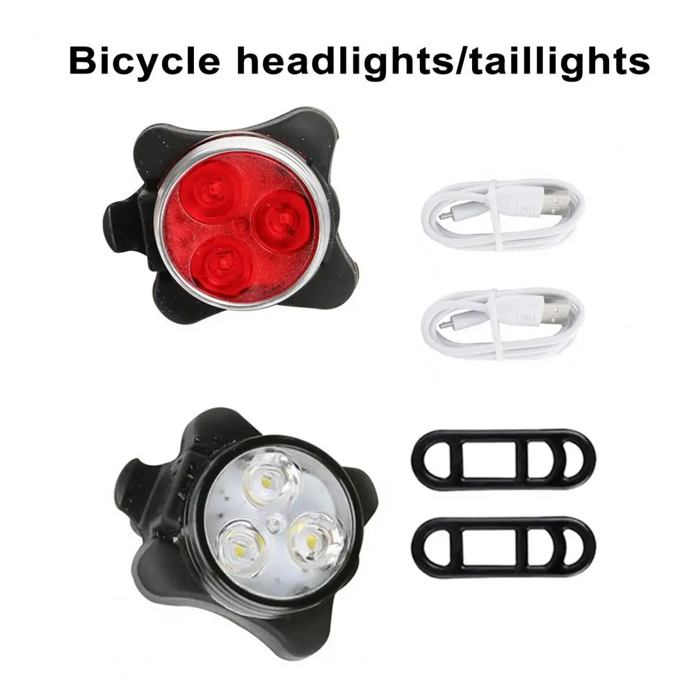 

LED Bicycle Light Set Bright Front Light USB Rechargeable Bike Rear Light Road Bike Turn Signal Warning Light Cycling Accessory