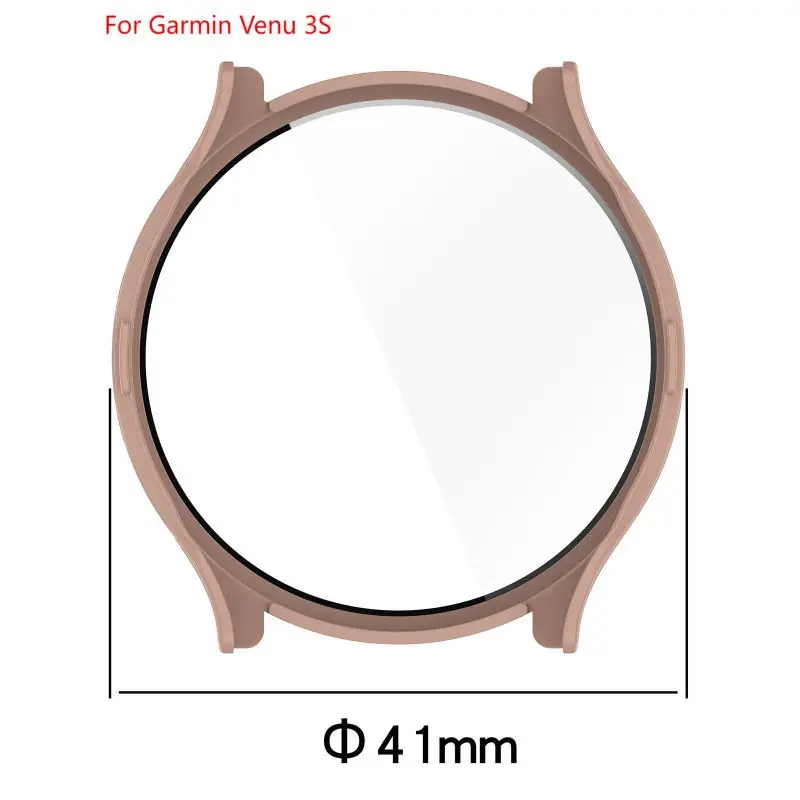 Garmin Venu 3 3S 스마트 시계 밴드 스트랩 보호 범퍼 Venu3 Venu3S 화면 보호기 쉘 액세서리 용 유리 + 케이스 커버