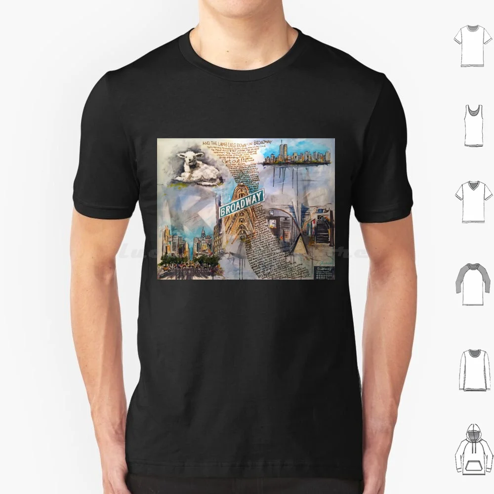 Genesis Fanart The Lies Down On Broadway Di Frank Grabowski T Shirt 6Xl Cotton Cool Tee Genesis Fanart Progrock Peter Gabriel