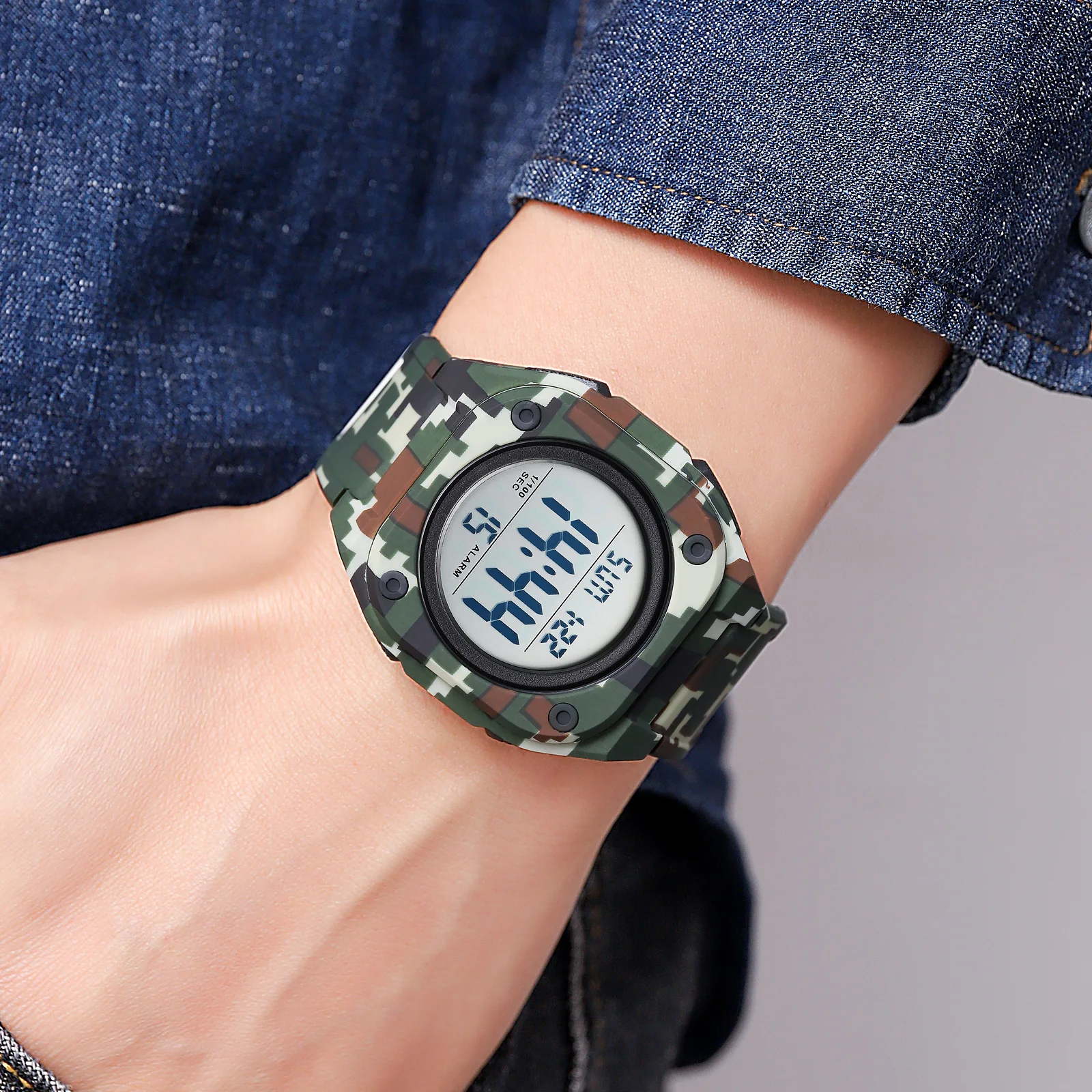 SKMEI 2160 Countdown Digital Mens Sport Watches Casual Stopwatch Date Week Waterproof Men Wristwatch Alarm Clock reloj hombre 3