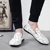 Men's Solid Color Slip On Canvas Loafer Shoes Comfy Non Slip Lightweight Breathable Walking Shoes For Men's Outdoor Activities 5