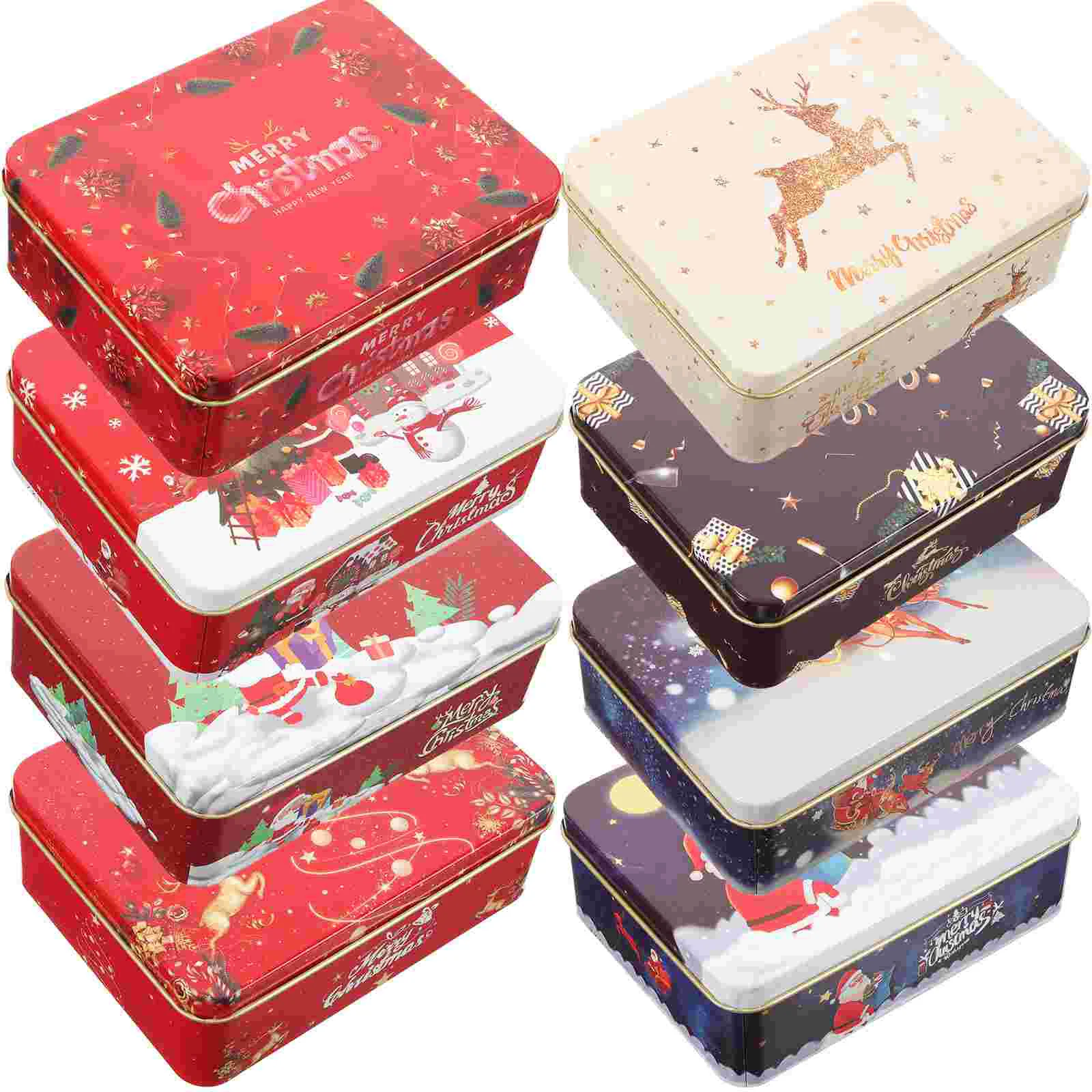 

Christmas Gift Card Tinplate Boxes Christmas Metal Gift Boxes Gift Boxes With Lids Tinning Card Box 12CM Blessing Card Box