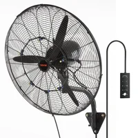 VEVOR Wall-Mount Misting Fan, 3-speed High Velocity Max. 7000 CFM, Waterproof Oscillating Industrial Wall Fan 1
