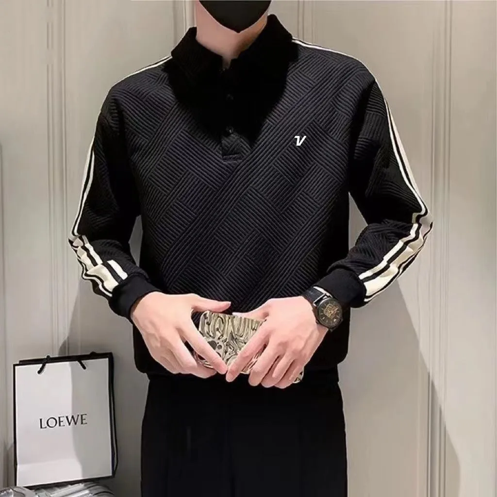 

Spring Autumn Korea Men's Golf Polo Shirt Fashion hoodie 2024 long sleeves Golf T-shirt Men Business Casual Sports tees Tops 5XL