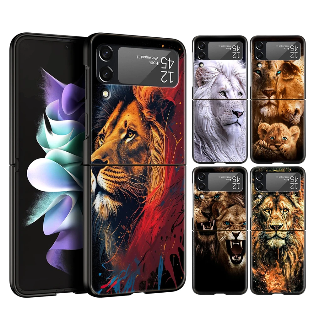 Lion Design Transparent Shockproof Foldable Phone Case