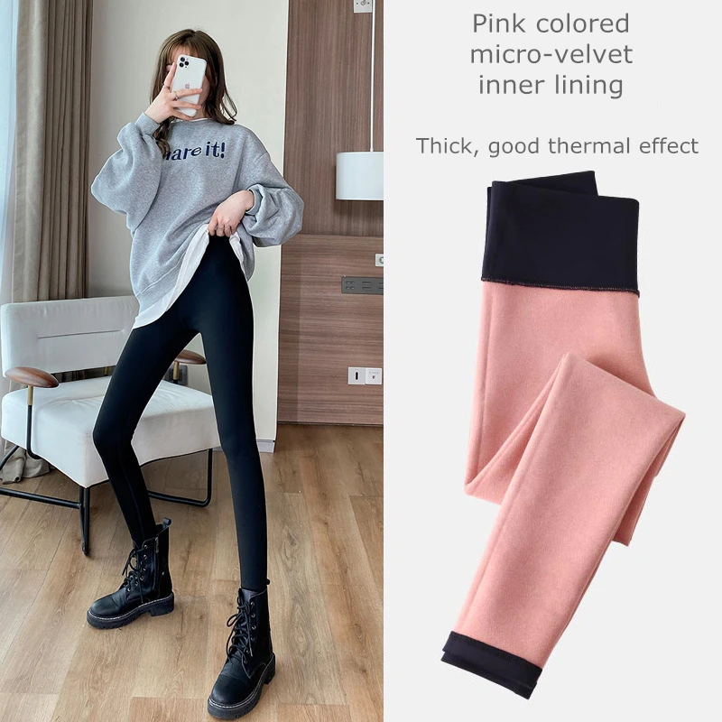 Cotton Leggings For Women Plus Velvet Thick Warm Pants Winter High Waist  Sweatpants Gym Resilience Ladies Quality Leggins - AliExpress