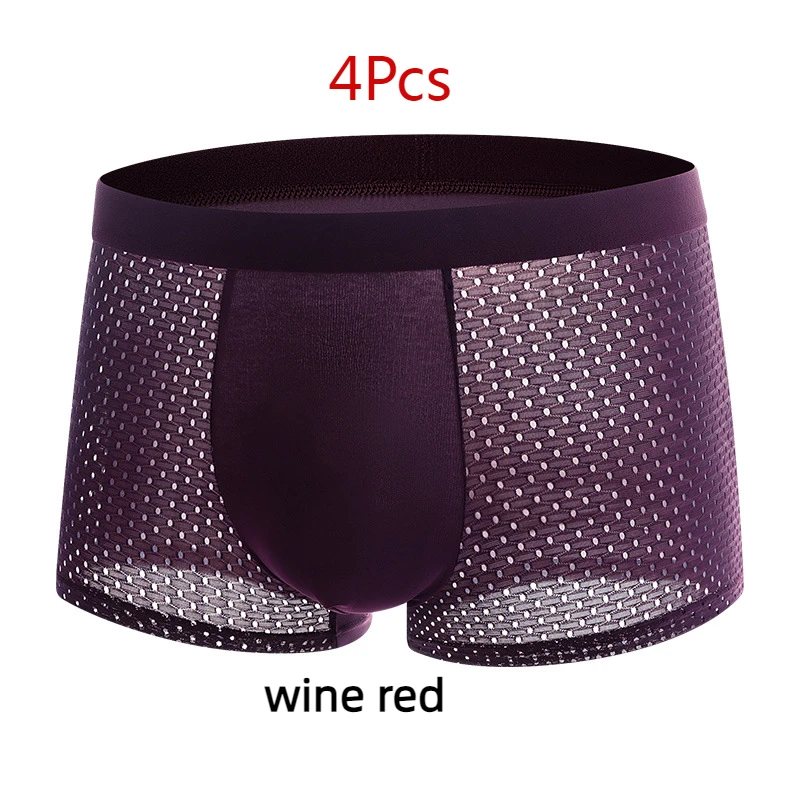 4pcs Wine Red