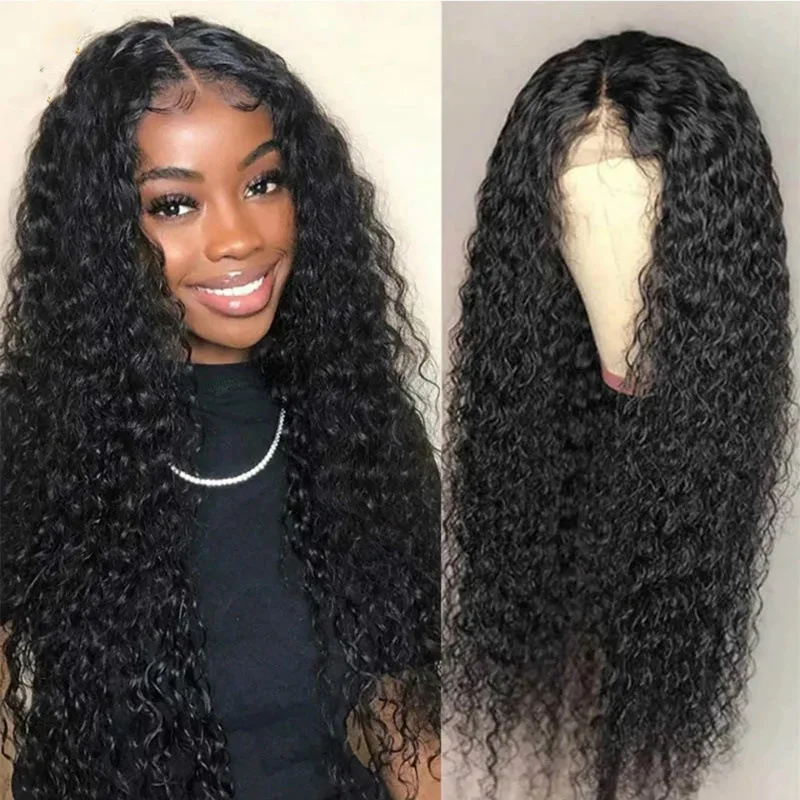 New Design Wig Fashionable Long Wavy Hair Natural Black Micro Curl Explosive Hair Cover Head Hair Wig for Women Girls