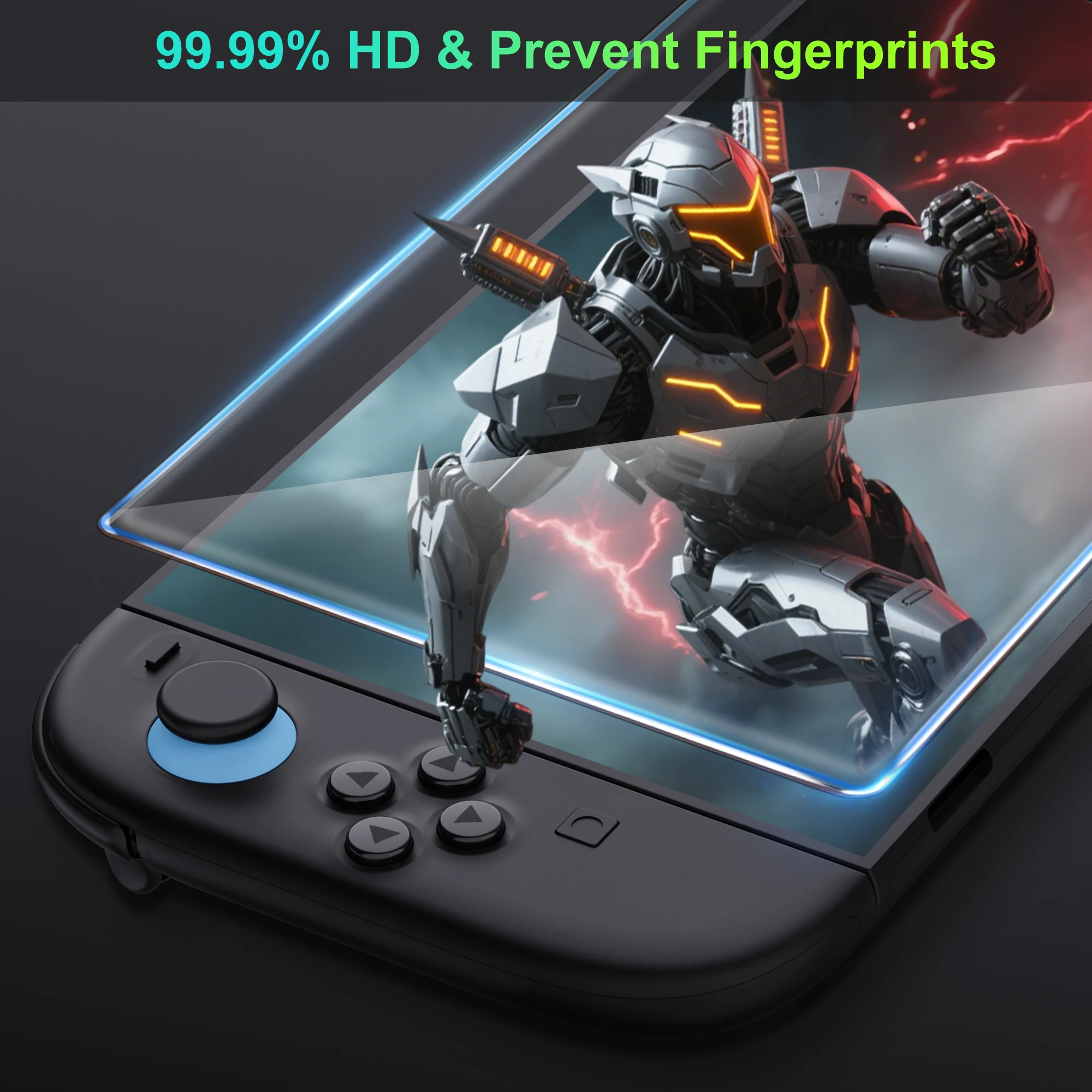 2 Pack HD Clear Anti-Scratch Screen Protector with Alignment Frame for Handheld Gaming Console Display