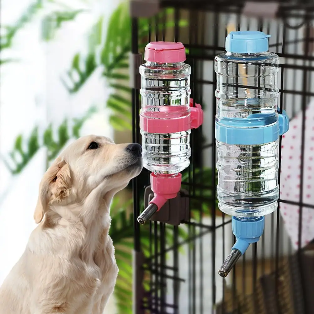 

Dog Drinking Fountain Hanging Type Pet Water Bottle Rolling Ball Automatic Feeding Water For Small Animals