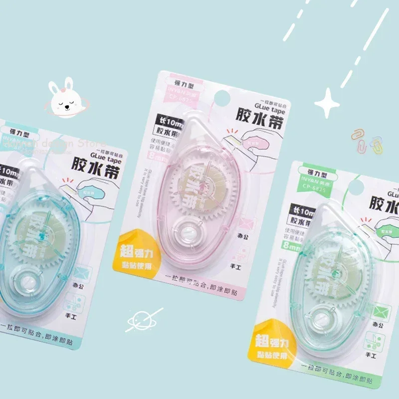 Double sided tape dot glue correction type transparent strong student hand account adhesive label school supplies stationary