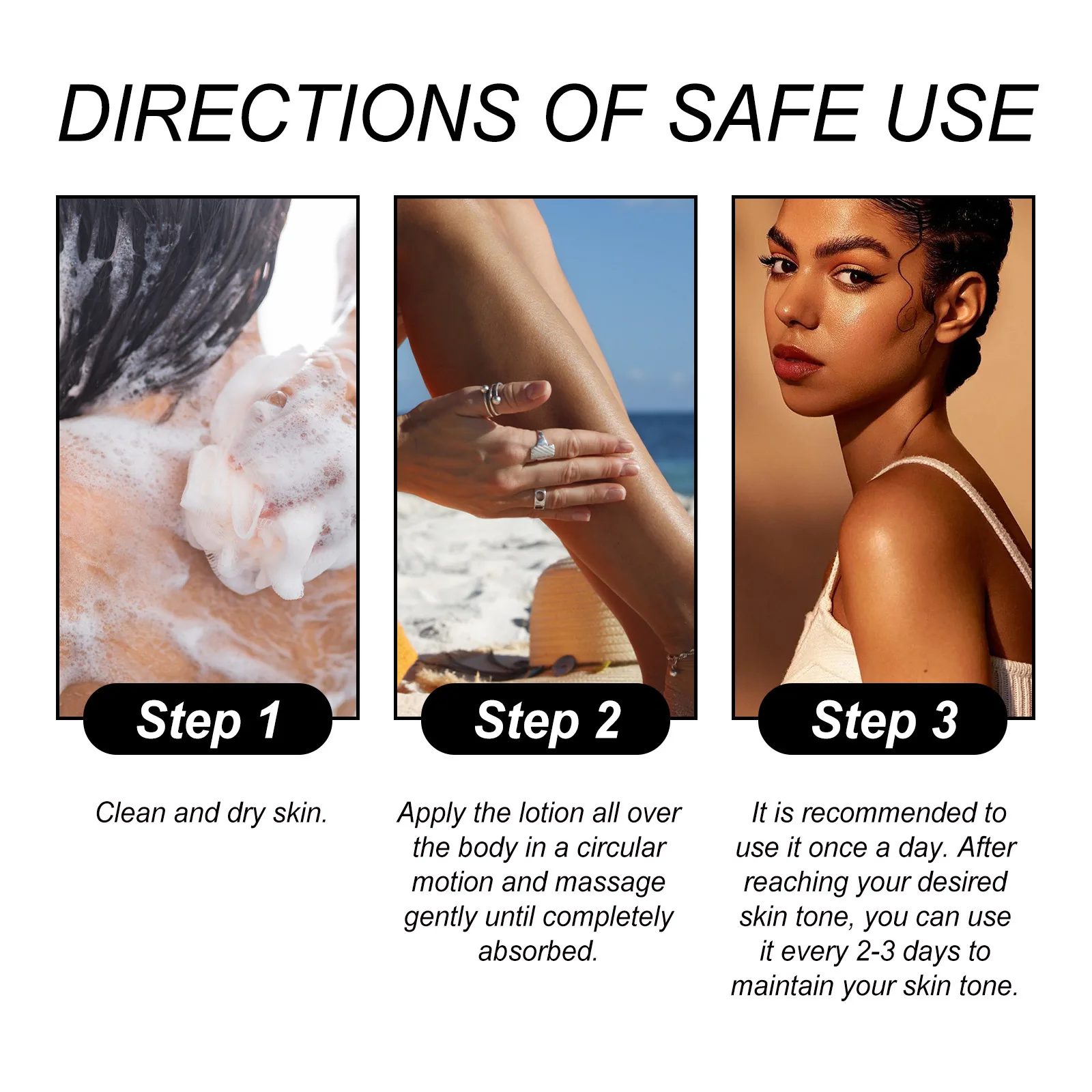 New Tanning Cream Face Body Long Lasting Bronzer Tanner Darker Suntan Protect Radiation Nourishing Natural Self-Tanning Lotion