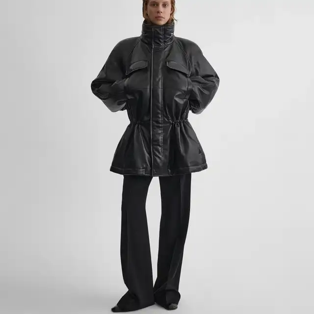 【PHOEBE ENGLISH】背面プリーツ Hooded Coat black Coat Phoebe Philo Black size 40 IT in Cotton - 55051274