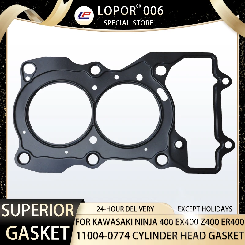 Lopor Motorcycle Engine Crankcase Cylinder Head Gasket For Kawasaki NINJA 400 EX400 2018 2022