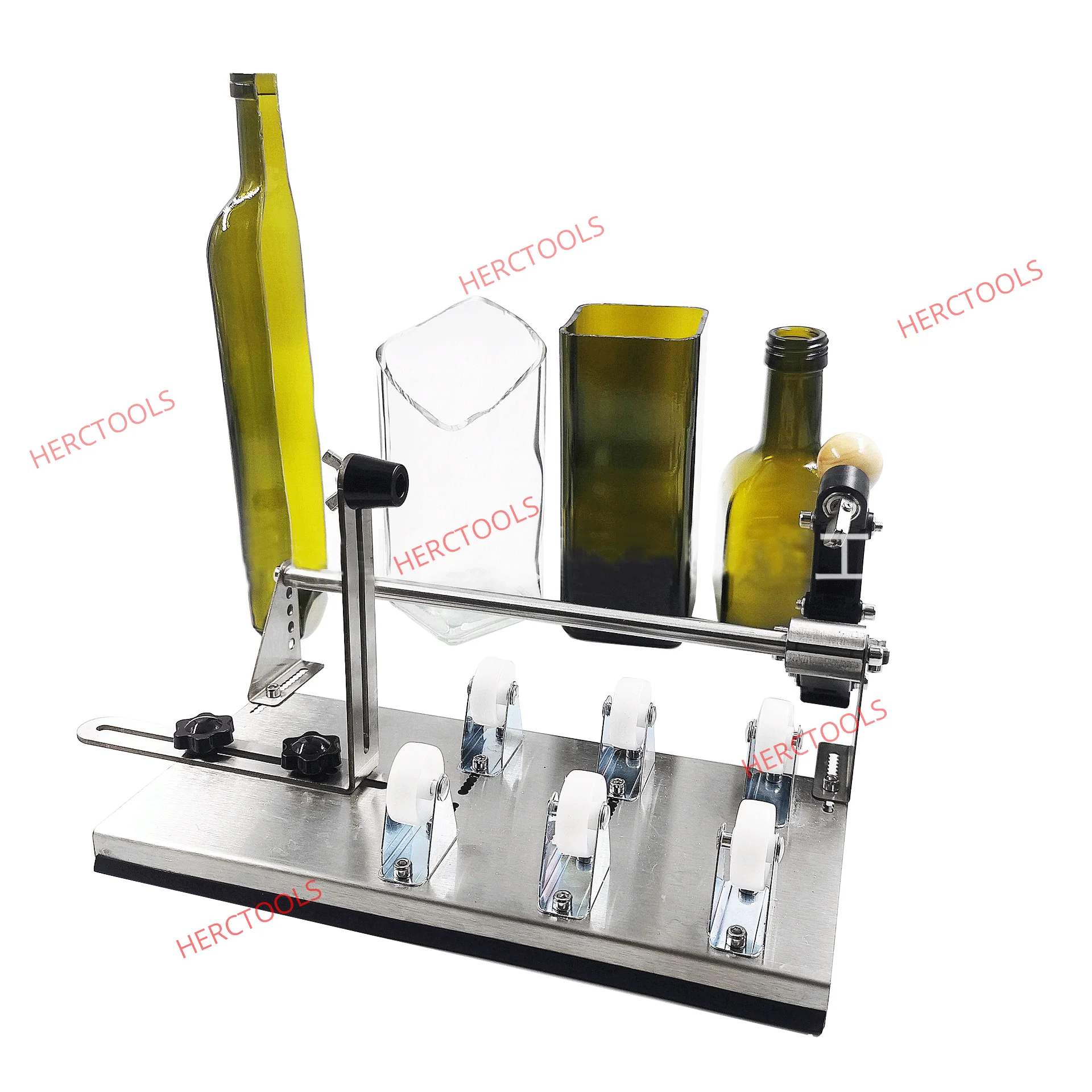Upgraded Glass Bottle Cutter Bottle Cutting Tool DIY Machine for Round Square Bottle Suitable for Bottles of Beer Liquor Whiskey 4