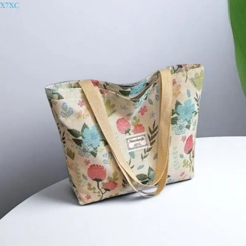X7XC Fashion Canvas Toted Bag Grocery Cloth Bag Shoulder Bags Trendy Shoulder Toted Bag Valentines Day Gift for Women Girls 5