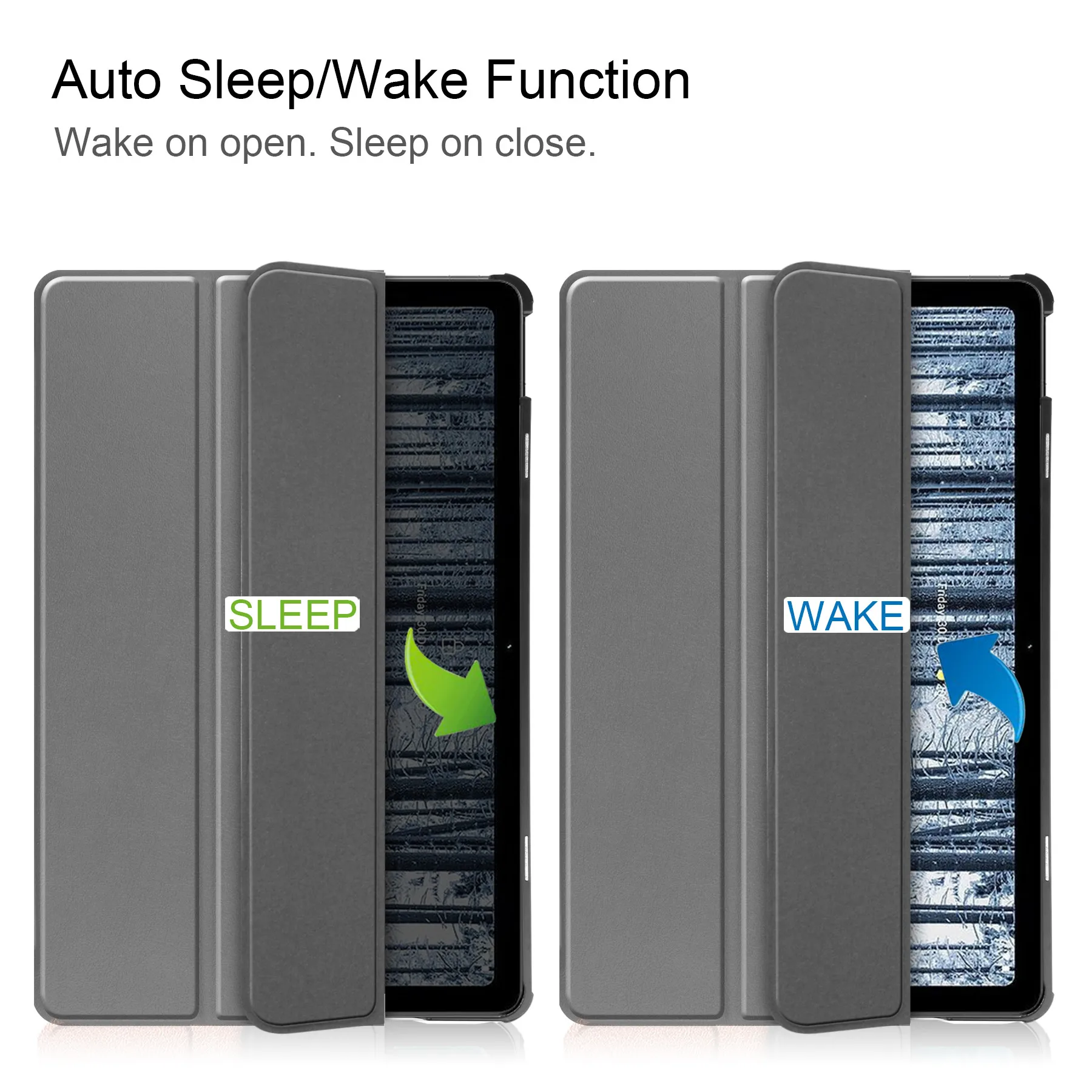 Estojo de Couro PU com Auto Wake