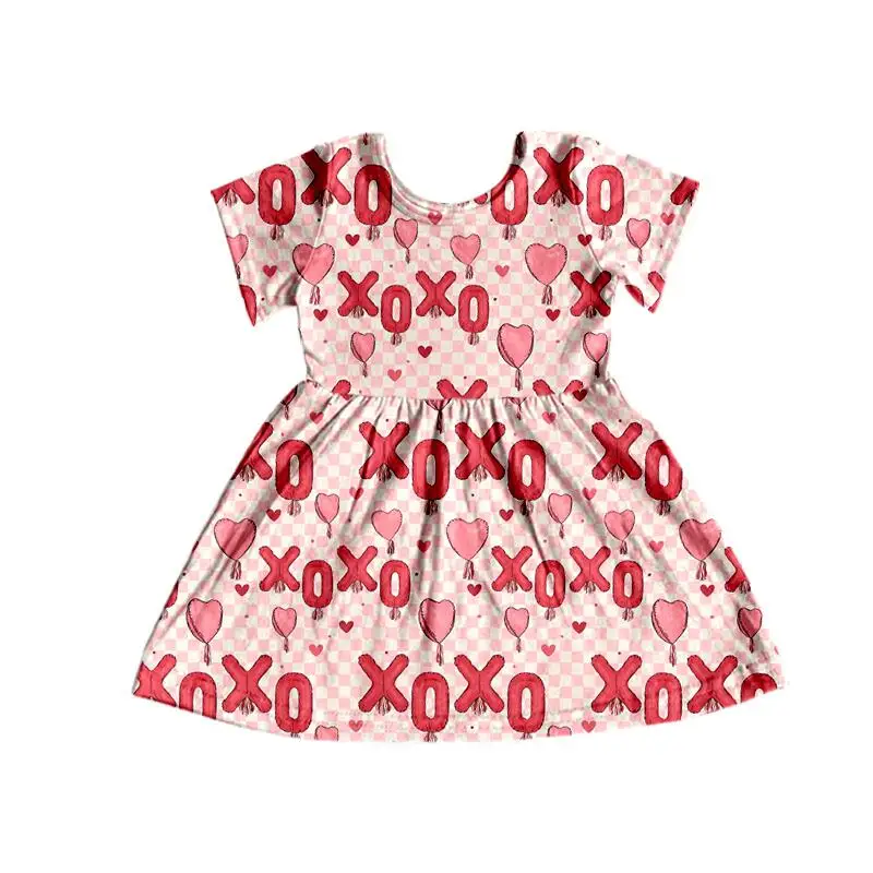 

Valentine's Day Baby girl clothes Children Short-sleeved suits cute dresses onesies two-piece sets Fashion boutique children