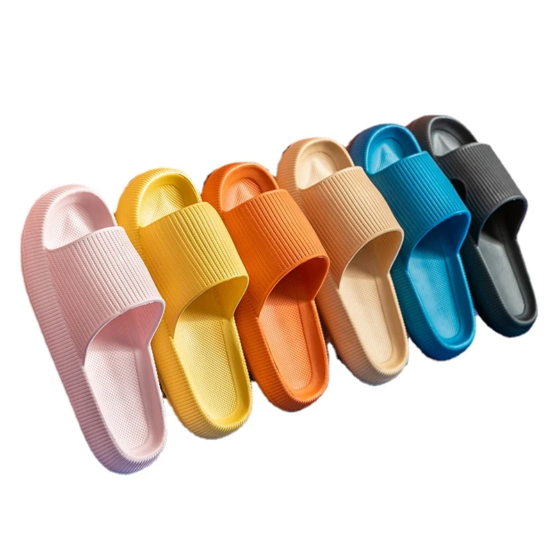 

Home Slippers Summers Thick Platform Womens 2021 Sandals Indoor Bathroom Anti-slip Slides Ladies men's Shoes mules Dropshipping