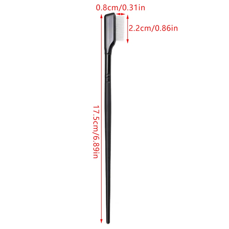금속 속눈썹 빗, 익스텐션 눈썹 빗, 블랙 속눈썹, 뷰티 화장품 도구, 1PC